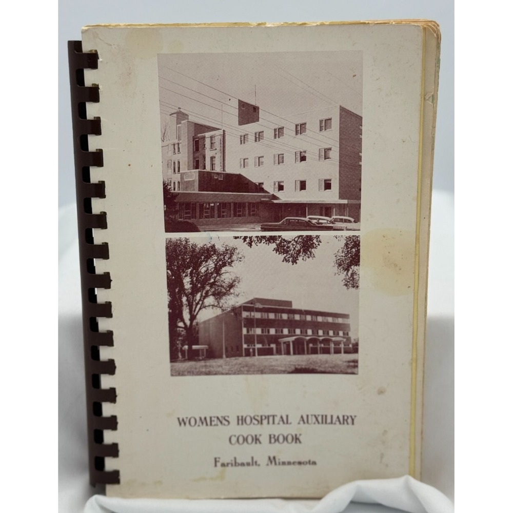 Vintage Faribault, MN Womens Hospital Auxiliary Cookbook - 50's or 60's ?